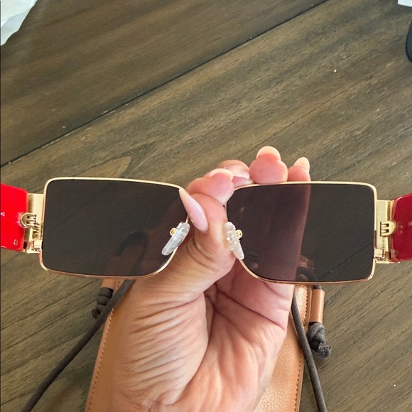 MCM Red and Gold Sunglasses - Picture 4 of 9